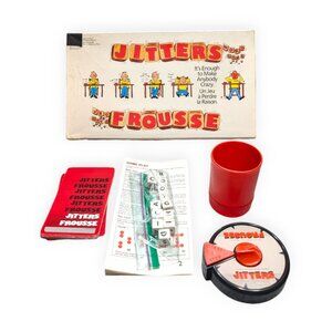 Vintage Jitters Word Game Milton Bradley Complete - Acceptable Condition